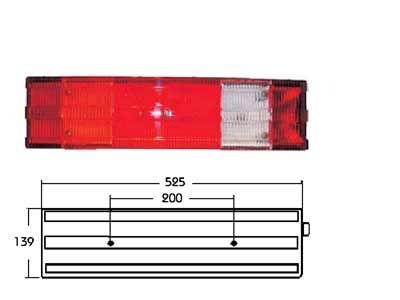 VARALASI, VAS MB 525MM - 7- Kammiovalaisimet varaosat - 1608-4721 - 1