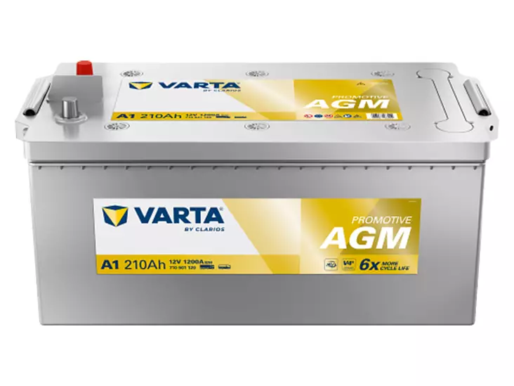 VARTA PROMOTIVE AGM 210AH 1200A 518X276X242MM -/+ - VARTA vene- ja vapaa-ajan akut - 1820-A1 - 1