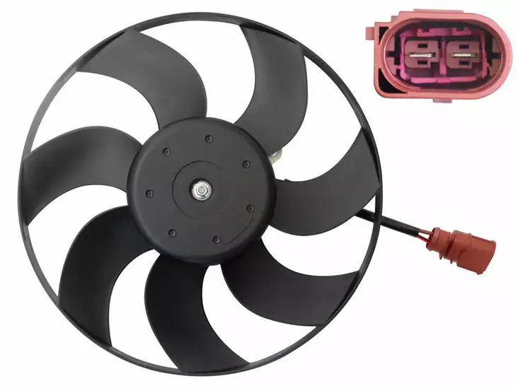 Hella Jäähdyttimen vapaatuuletin 296mm - Audi / Seat / Volkswagen / Skoda - Vapaatuulettimet ja vastukset merkkihaku - 8EW366420121 - 1