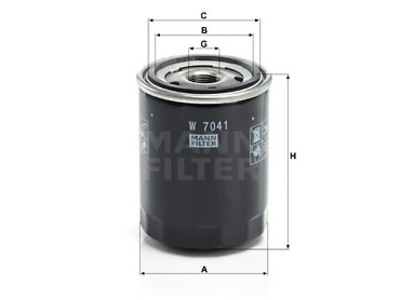 ÖLJYNSUODATIN MANN, NISSAN - Öljynsuodattimet - 1482-W7041 - 1