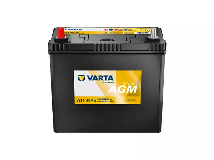 Varta A11 Dynamic AGM käynnistysakku 12V 45Ah 370A +/- - VARTA käynnistysakut - 1820-A11 - 1