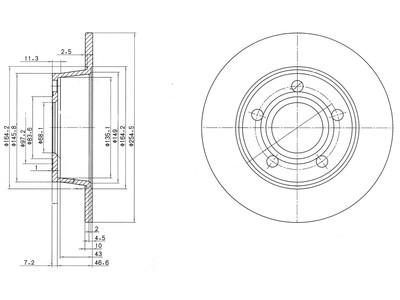 JARRULEVY DELPHI, 2 KPL / PKT, TAKA, AUDI A6 - Jarrulevyt - BG3672 - 1