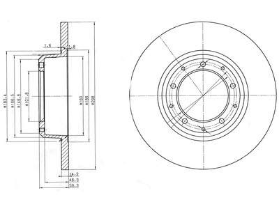 JARRULEVY DELPHI, 2 KPL / PKT, TAKA, LAND ROVER DEFENDER 110 - Jarrulevyt - BG3982 - 1