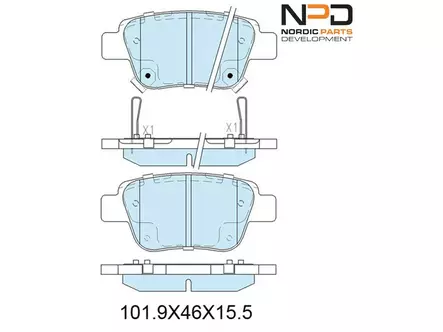 JARRUPALASARJA NPD TAKA, TOYOTA - Jarrupalasarjat - BP10-1082 - 1