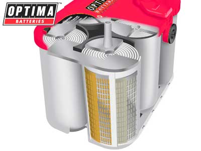 OPTIMA 1050S RED TOP 8002-250 50AH - Optima vene- ja vapaa-ajan akut - 1810-RTS42 - 2