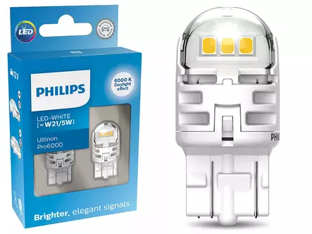 Philips W21/5W 12V LED-polttimopari 2kpl - PHILIPS 12V LED - 10-11066CU60X2 - 1