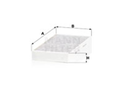 RAITISILMASUODATIN MANN, RENAULT - Raitisilmasuodattimet - 1482-CUK2723-2 - 1