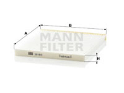 RAITISILMASUODATIN MANN, TOYOTA - Raitisilmasuodattimet - 1482-CU1912 - 1