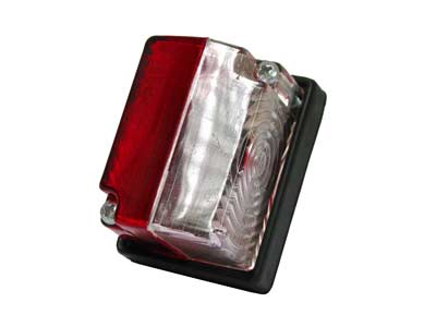 SIM SIVUÄÄRIVALO KIRKAS/PUNAINEN 59X44X38MM - Kirkkaat äärivalot - 1606-27422 - 1