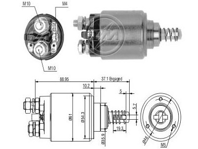 SOLENOIDI 12V 2339402111 - Startin solenoidit - 4101-137232 - 1