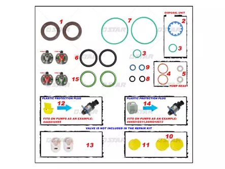 TIIVISTESARJA - Common Rail muut varaosat - 60232 - 1