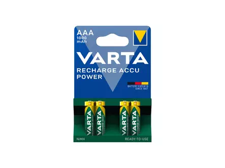 VARTA RECHARGE ACCU AAA 1000MAH AKKUPARISTO 4KPL - AAA paristot - 1811-8740472 - 2