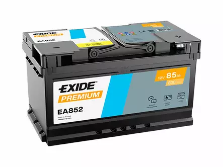 Exide EA852 Premium Carbon Boost käynnistysakku 12V 85Ah 800A -/+ - EXIDE käynnistysakut - 1815-EA852 - 1