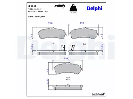 JARRUPALASARJA DELPHI - Jarrupalasarjat - LP1012 - 2