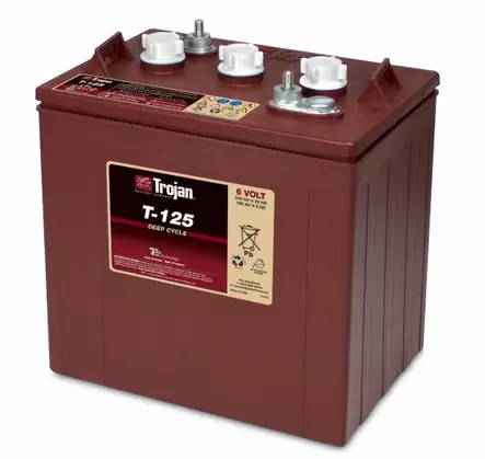 Trojan T-125-LPT 6V 240Ah ajovoima-akku - Putki- ja massalevyakut - 463-8012 - 1