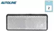 AUTOLINE HEIJASTINPARI KIRKAS SUORAKAIDE 96X38MM LIIMATTAVA - Ajoneuvoheijastimet ja kilvet - 1606-16102 - 1