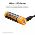 Fenix Li-ion akkuparisto 18650 3500mAh + Micro-USB (ARB-L18-3500U) - Akut, laturit ja paristot - 909662 - 2