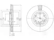 JARRULEVY DELPHI, 2 KPL / PKT, ETU, NISSAN - Jarrulevyt - BG3972 - 1