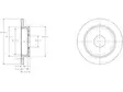 JARRULEVY DELPHI, 2 KPL / PKT, TAKA, MITSUBISHI - Jarrulevyt - BG3112 - 1