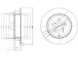 JARRULEVY DELPHI, 2 KPL / PKT, TAKA, TOYOTA AVENSIS - Jarrulevyt - BG3912 - 1