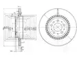 JARRULEVY DELPHI, 2 KPL / PKT, TAKA, VOLVO S80, XC90 - Jarrulevyt - BG3782 - 1