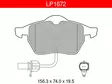 JARRUPALASARJA DELPHI ETU, AUDI, SEAT, SKODA, VW - Jarrupalasarjat - LP1672 - 1