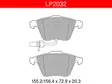 JARRUPALASARJA DELPHI, ETU, AUDI / SEAT / VOLKSWAGEN - Jarrupalasarjat - LP2032 - 1