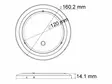 LED-SISÄVALO LIIKETUNNISTIMELLA 12/24V HALK. 160,2MM - LED-sisävalot - pyöreät - 1800-8242 - 4