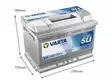 VARTA DYNAMIC SLI 74AH 680A 278X175X190MM +/- - VARTA käynnistysakut - 1820-E12 - 2