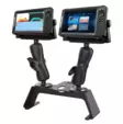 Ram Mounts karttaplotteri Deck Kit Dual Mounts 2,25" D-sarja - Kiinnityssarja D-sarja 2,25" pallo - RAM-FF1-D-115-2 - 1