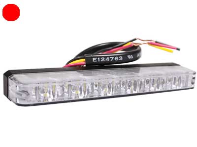 AXIXTECH ES6 PUNAINEN LED-TASOVILKKU 12/24V 129MM - LED-tasovilkku - 1603-300612 - 1