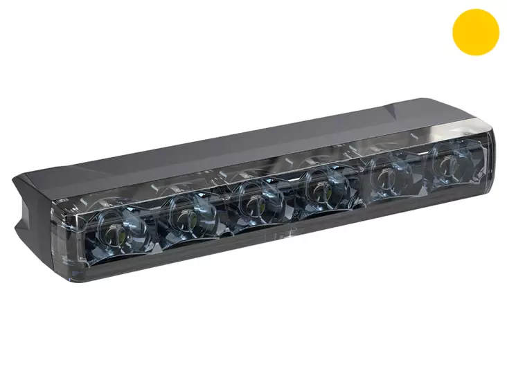 Axixtech ED6 Edge Dagger led-tasovilkku keltainen R65 (tummalinssi) - LED-tasovilkku - 1603-300752 - 1