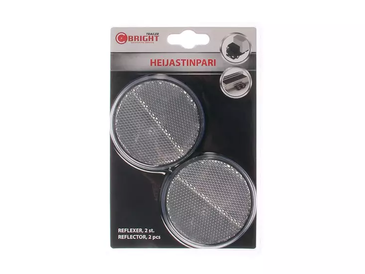 C-BRIGHT HEIJASTINPARI PYÖREÄ VALK. 70MM - Ajoneuvoheijastimet ja kilvet - 1-92422 - 1