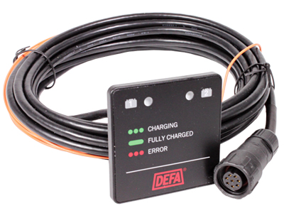 DEFA MULTICHARGER 2X35:N VARAUSTILANNÄYTTÖ 5M JOHTO - DEFA akkulaturit - DA705162 - 1