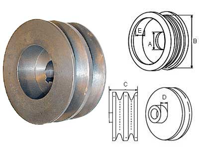 HIHNAPYÖRÄ 17/76MM 2-URA - Hihnapyörät - SCANIA-2 - 1
