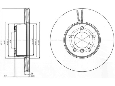 JARRULEVY DELPHI, 2 KPL / PKT, ETU, BMW 318, 320, 325, X1 - Jarrulevyt - BG4172 - 1