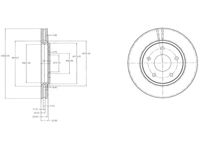 JARRULEVY DELPHI, 2 KPL / PKT, ETU, CHRYSLER GRAND VOYAGER - Jarrulevyt - BG4212 - 1