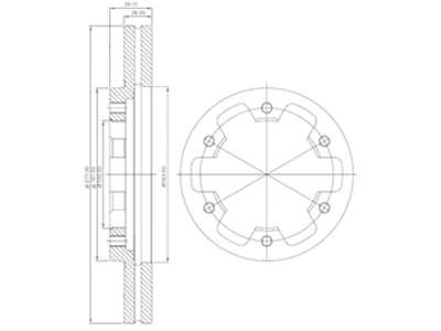 JARRULEVY DELPHI, 2 KPL / PKT, ETU, FORD MAVERICK / NISSAN - Jarrulevyt - BG3422 - 1