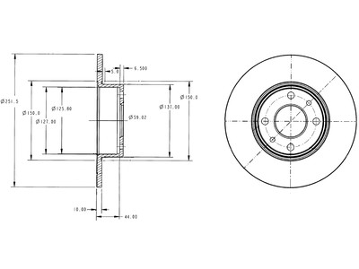 JARRULEVY DELPHI, 2 KPL / PKT, TAKA, ALFA 164, MITO / - Jarrulevyt - BG2322 - 1