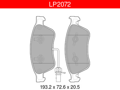 JARRUPALASARJA DELPHI ETU, AUDI, VW - Jarrupalasarjat - LP2072 - 1