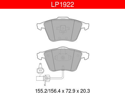JARRUPALASARJA DELPHI ETU, AUDI - Jarrupalasarjat - LP1922 - 1