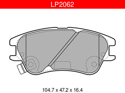 JARRUPALASARJA DELPHI ETU, HYUNDAI # - Jarrupalasarjat - LP2062 - 1