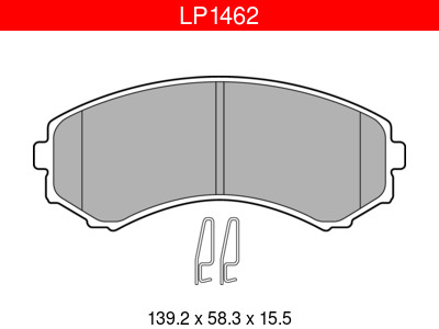 JARRUPALASARJA DELPHI ETU, MAZDA, MITSUBISHI - Jarrupalasarjat - LP1462 - 1