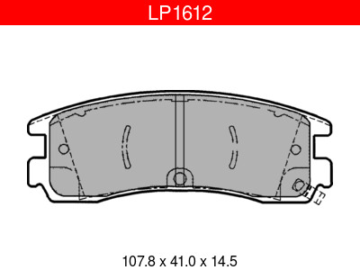 JARRUPALASARJA # DELPHI TAKA, CHEVROLET, OPEL - Jarrupalasarjat - LP1612 - 1