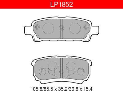 JARRUPALASARJA DELPHI TAKA, CHRYSLER, DODGE, JEEP, MITSUBISHI - Jarrupalasarjat - LP1852 - 1