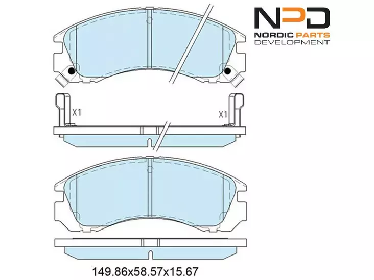 JARRUPALASARJA NPD ETU, CITROEN, MITSUBISHI, PEUGEOT - Jarrupalasarjat - BP10-1102 - 1