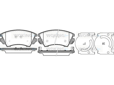 JARRUPALASARJA WOKING ETU, CHEVROLET, OPEL, SAAB - Jarrupalasarjat - P1275312 - 1