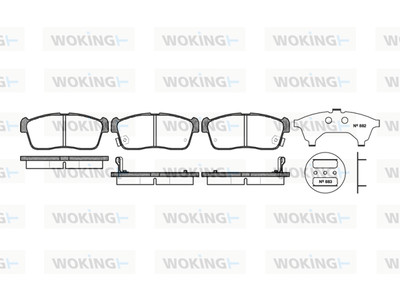 JARRUPALASARJA # WOKING ETU, DAIHATSU, MITSUBISHI YM - Jarrupalasarjat - P624302 - 1