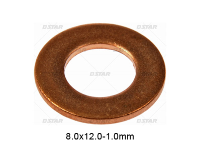KUPARITIIVISTE 8X12X1,0MM - O-renkaat, stefat, tiivisteet - 52252 - 1