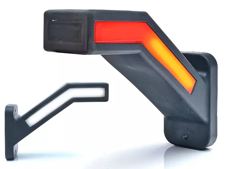 LED-NEON ÄÄRIVALO ADR VAS. KUMIV. 12/24V 185MM DYN. VILK. - Kumivarsi äärivalot - 1606-27922 - 1